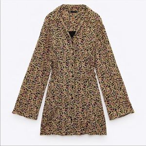 Zara print mini floral dress multi color in XS